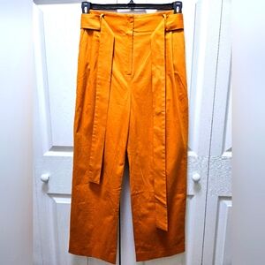 Antonio Melani Women's Size 4 Orange Cropped Length Wide Leg Coordinating Pants